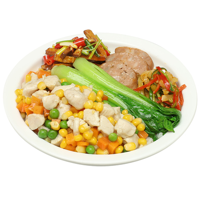 广州蒸烩煮玉米鸡肉丁170克冷冻简餐外卖料理包鸡肉美味热销产品